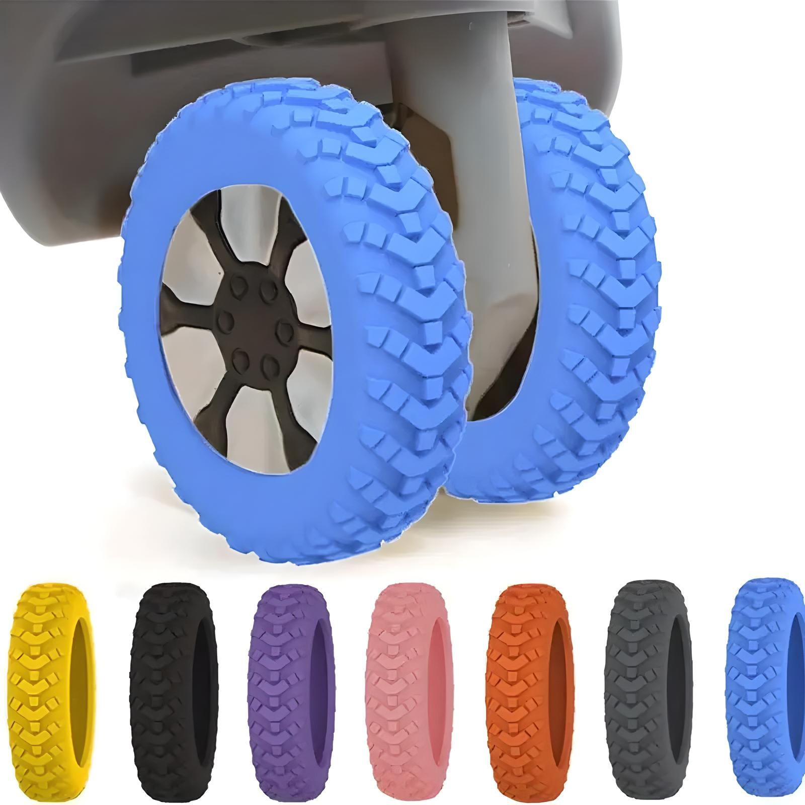 8-Pack Luggage Wheel Protectors for Enhanced Durability & Smooth Travel