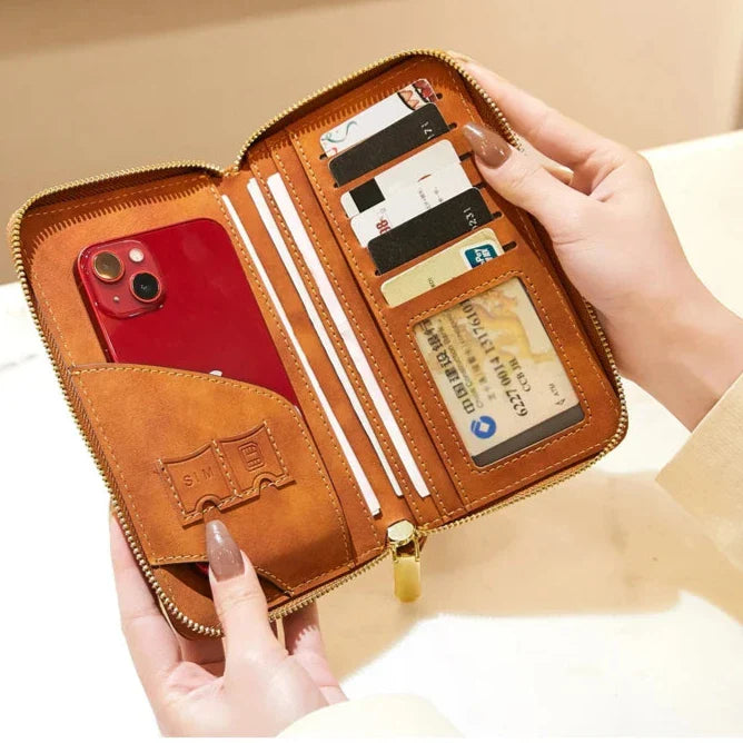 Passport Wallet with Secure Storage for Travel Essentials