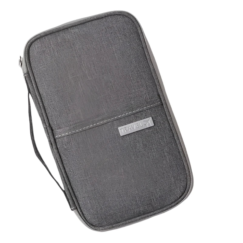 Family Passport Wallet with Secure Compartments for Travel Essentials