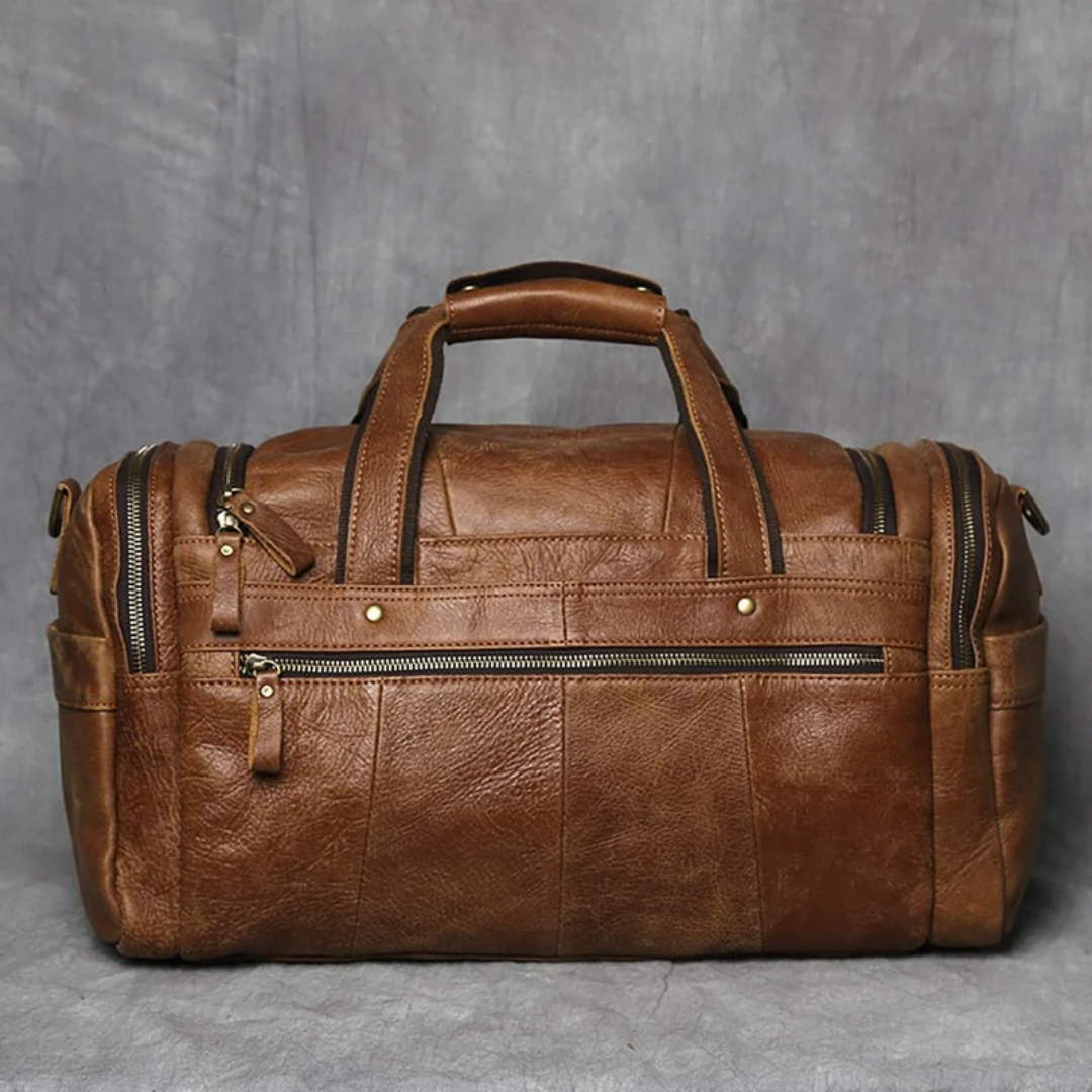 Vintage Multi Compartment Travel Duffle Bag