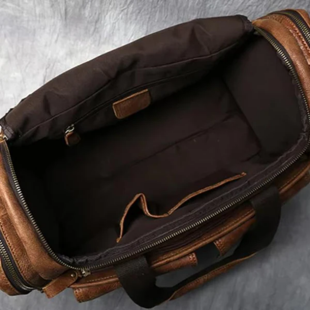 Vintage Multi Compartment Travel Duffle Bag