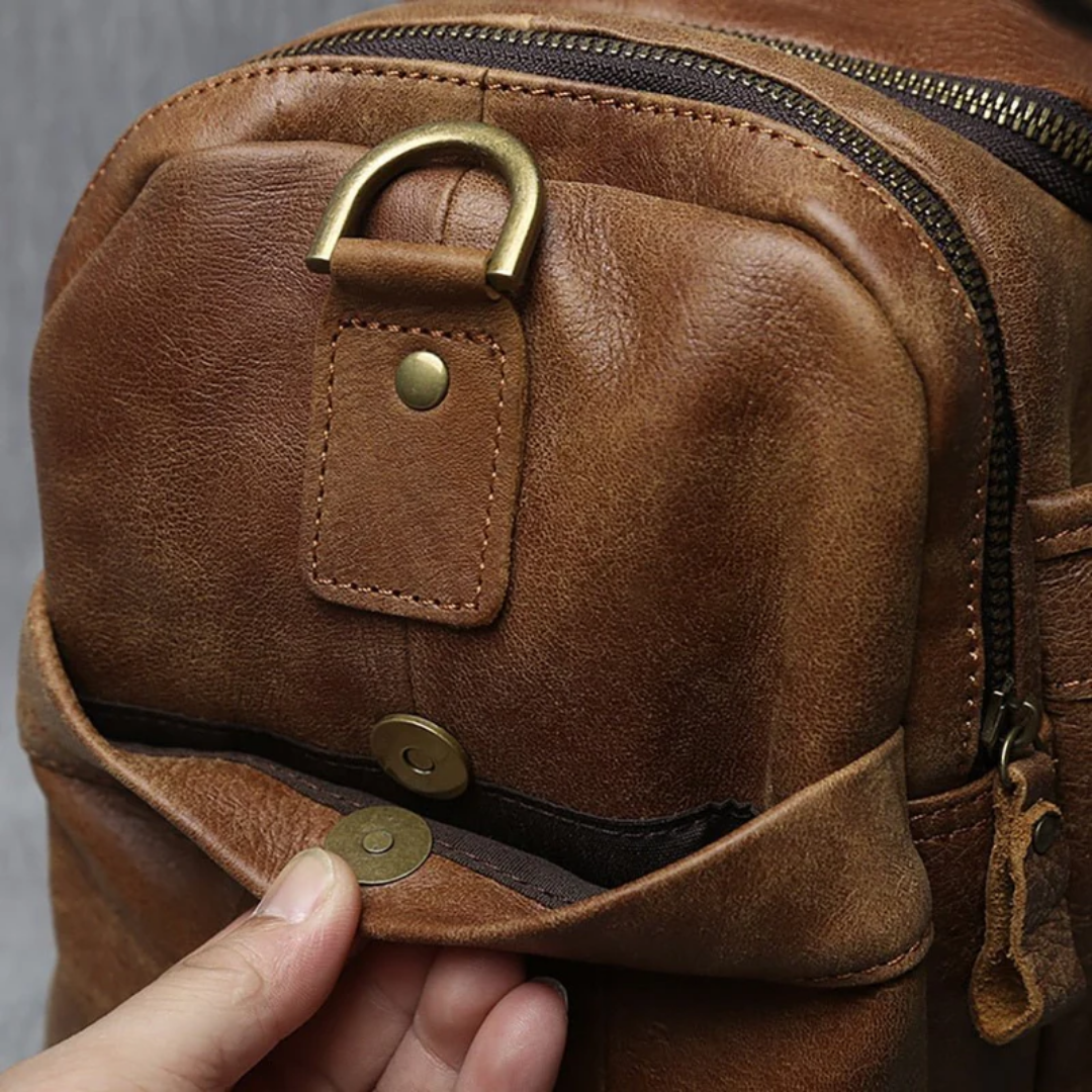 Vintage Multi Compartment Travel Duffle Bag