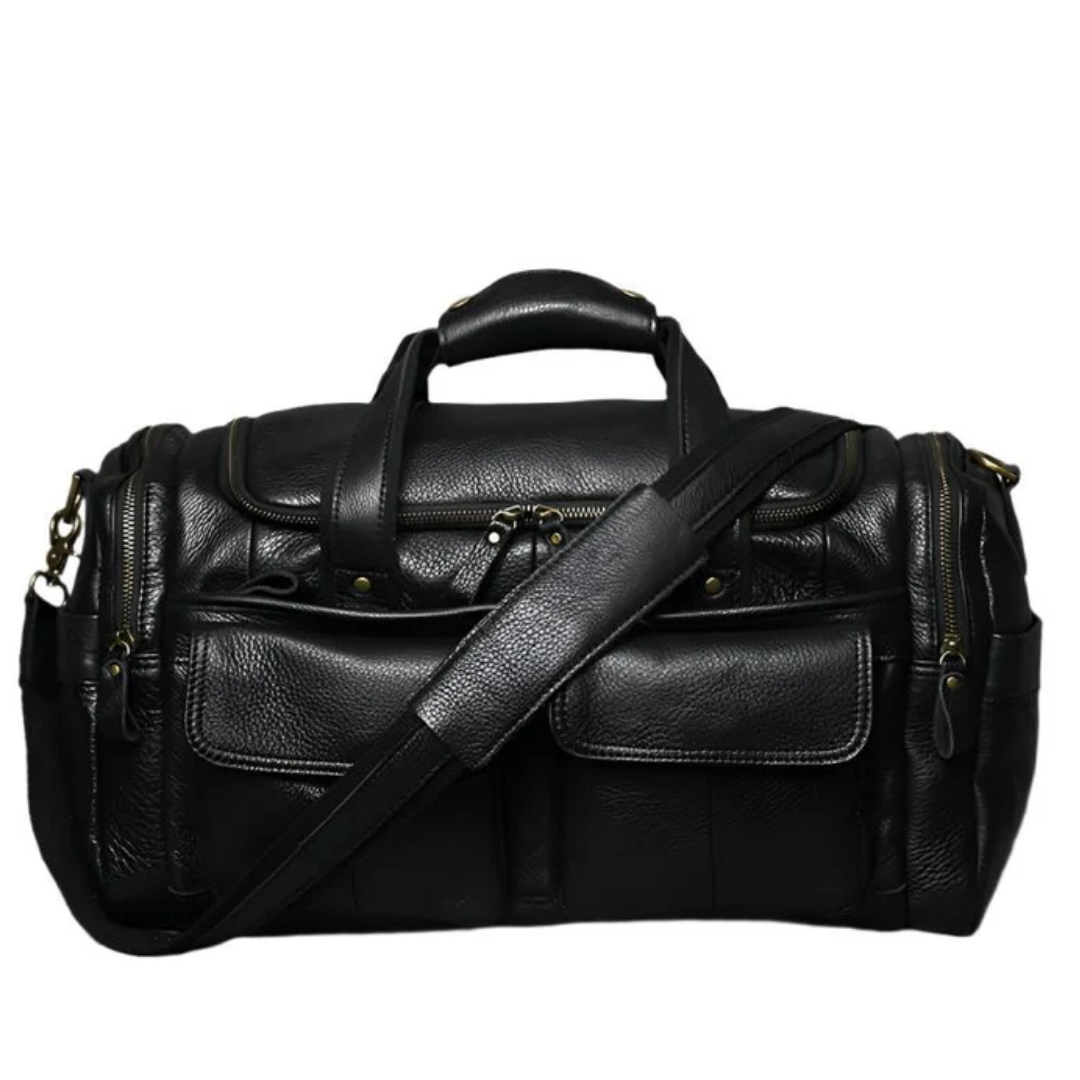 Vintage Multi Compartment Travel Duffle Bag