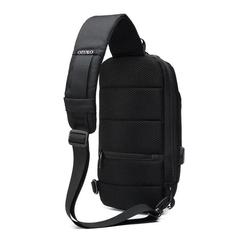 Anti-Theft Crossbody Bag with USB Charging Port & RFID Protection