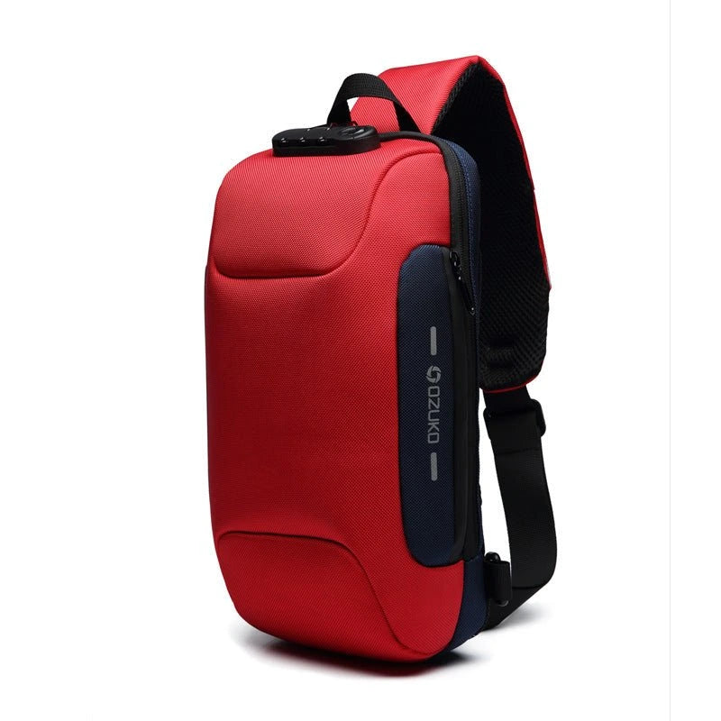 Anti-Theft Crossbody Bag with USB Charging Port & RFID Protection