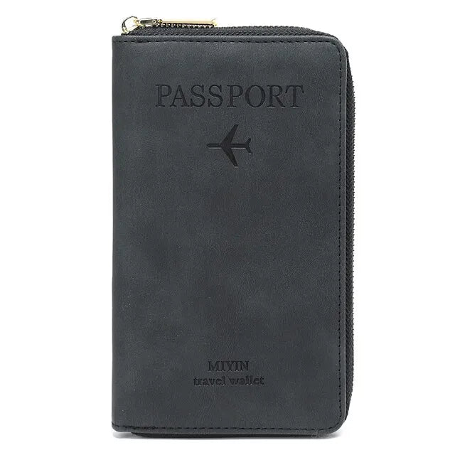 Passport Wallet with Secure Storage for Travel Essentials