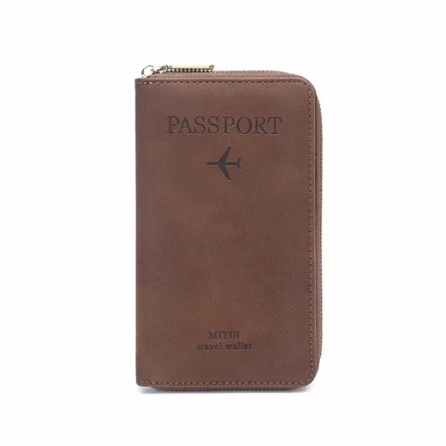 Passport Wallet with Secure Storage for Travel Essentials