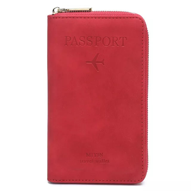 Passport Wallet with Secure Storage for Travel Essentials