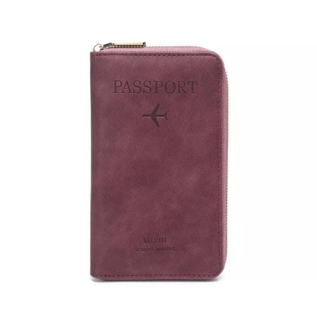 Passport Wallet with Secure Storage for Travel Essentials