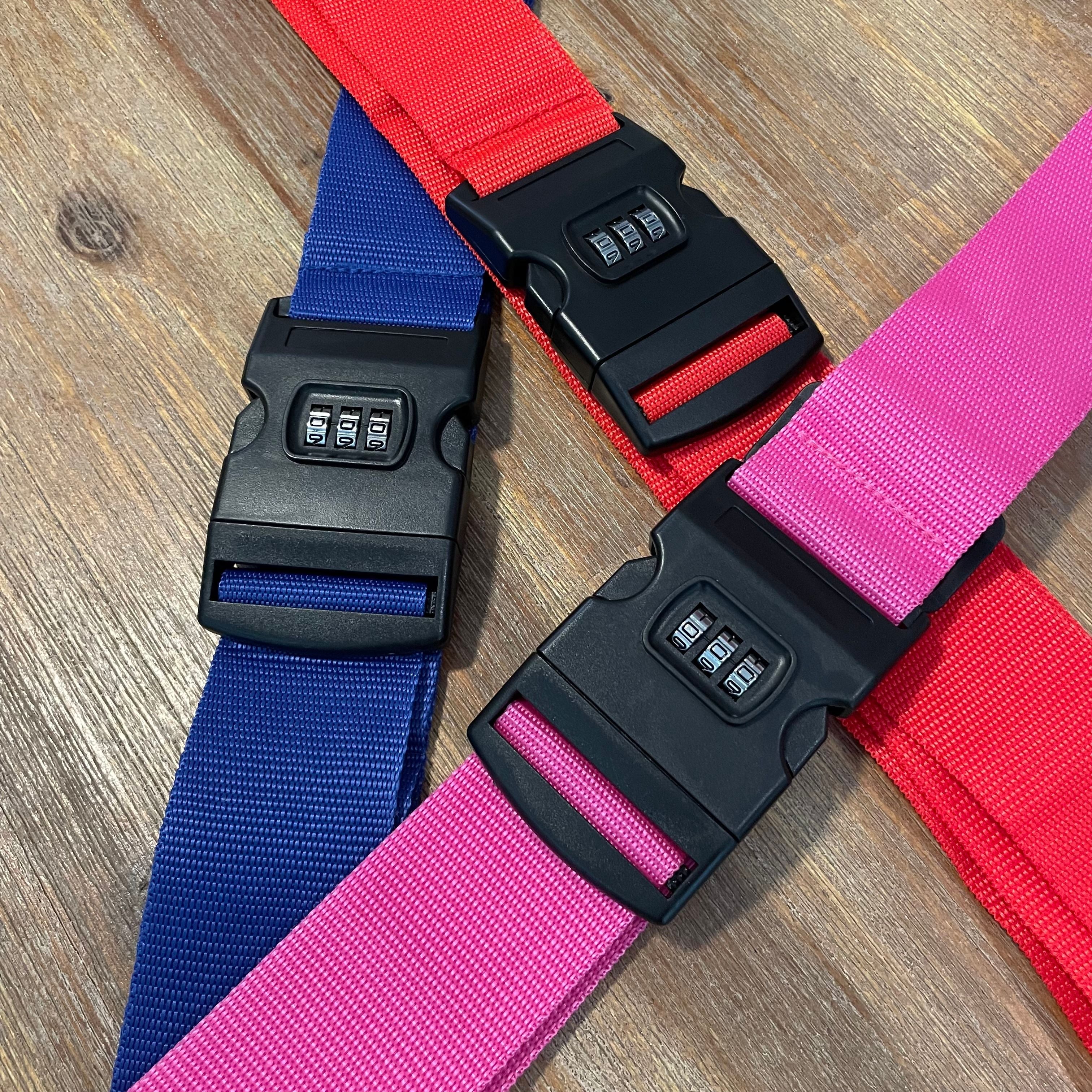 Luggage Straps with Secure Buckle & Adjustable Length